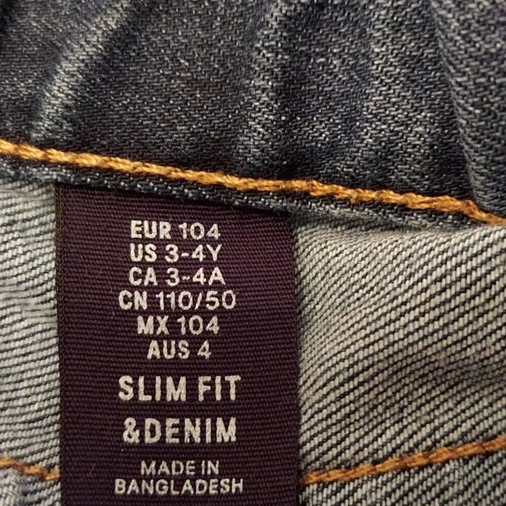 H&M Soft Slim Fit Jeans 3-4 Years
